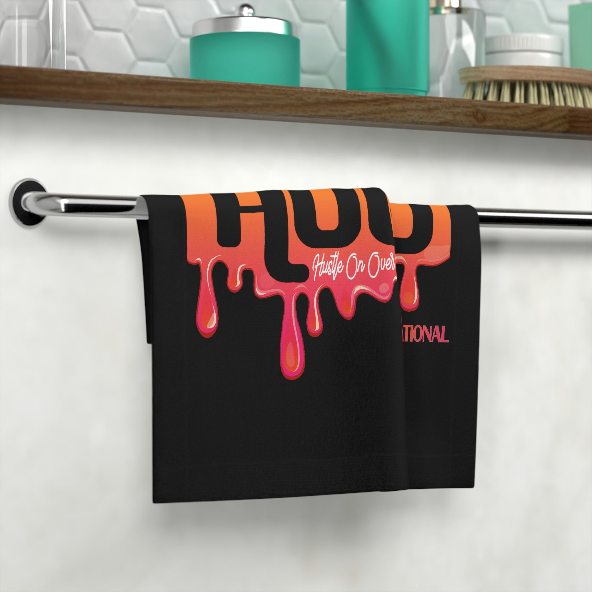 HustleOnOverDrive Face Towel